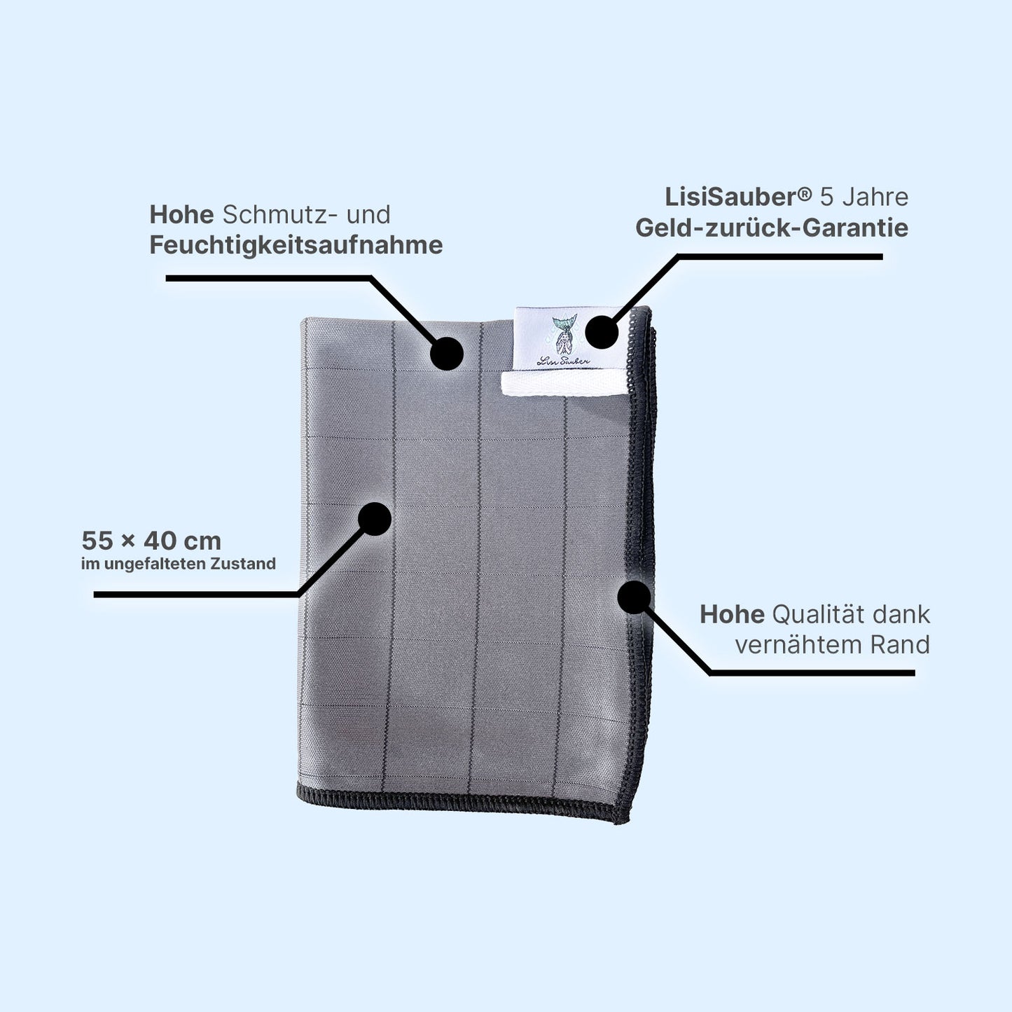 Lisi Kristallglanz-Tuch – Für makellose Sauberkeit und strahlenden Glanz